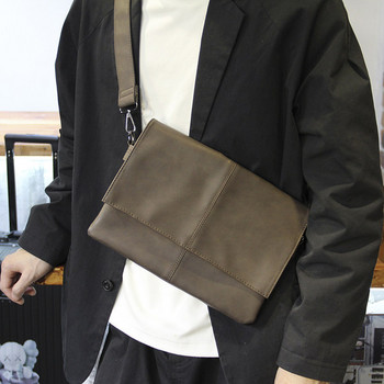 Нов модел мъжка кожена чанта за рамо