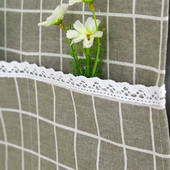 35*95cm prachotesný kryt do mikrovlnnej rúry s vreckami, látkový ochranný kryt do mikrovlnných rúr M56