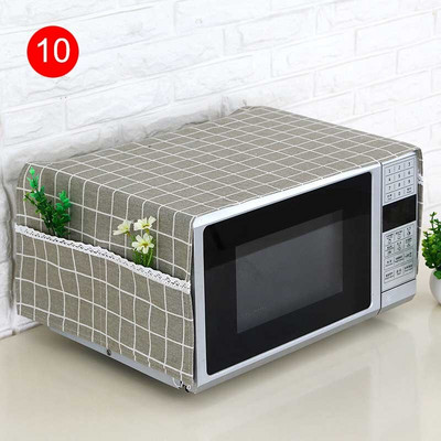 35*95cm prachotesný kryt do mikrovlnnej rúry s vreckami, látkový ochranný kryt do mikrovlnných rúr M56