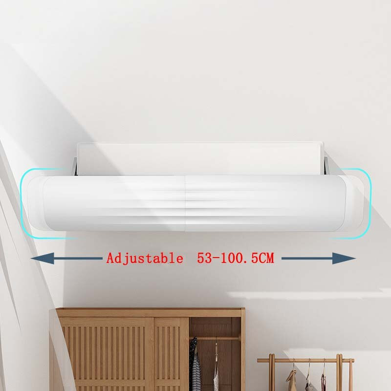 Škálovateľný závesný deflektor čelného skla klimatizácie proti priamemu fúkaniu vzduchu pre domácnosť, nastaviteľný prepážka