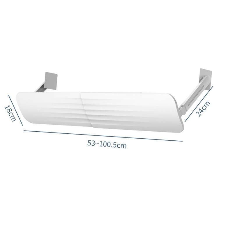 Škálovateľný závesný deflektor čelného skla klimatizácie proti priamemu fúkaniu vzduchu pre domácnosť, nastaviteľný prepážka