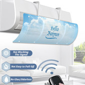 Závesný kryt klimatizácie, proti priamemu fúkaniu, čelné sklo klimatizácie, deflektor vzduchu do domácnosti, škálovateľný veterný clona