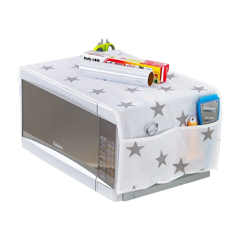 Vodotesný 1 ks odolný proti mastnote, úložný kryt proti prachu, kuchynské príslušenstvo, dvojité vrecká, kryt do mikrovlnnej rúry, digestor do mikrovlnnej rúry