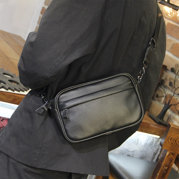 Pánska taška z eko kože - so zipsom