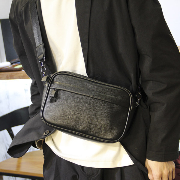 Pánska taška z eko kože - so zipsom