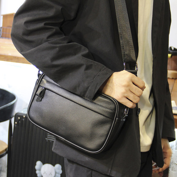 Pánska taška z eko kože - so zipsom