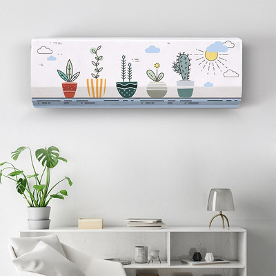 Viseći poklopac za klima uređaj Crtani svježi uzorak Zaštitnik za klima uređaj Zidni poklopac za klima uređaj Nordijski dekor