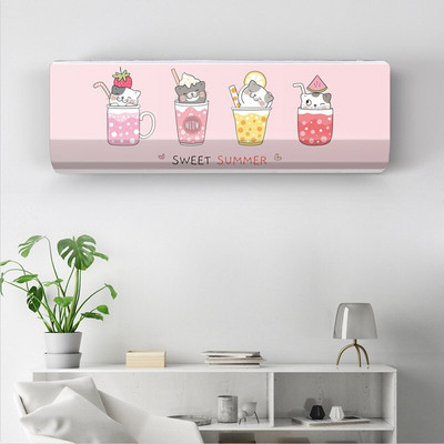 Viseći poklopac za klima uređaj Crtani svježi uzorak Zaštitnik za klima uređaj Zidni poklopac za klima uređaj Nordijski dekor