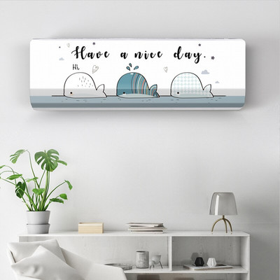 Viseći poklopac za klima uređaj Crtani svježi uzorak Zaštitnik za klima uređaj Zidni poklopac za klima uređaj Nordijski dekor