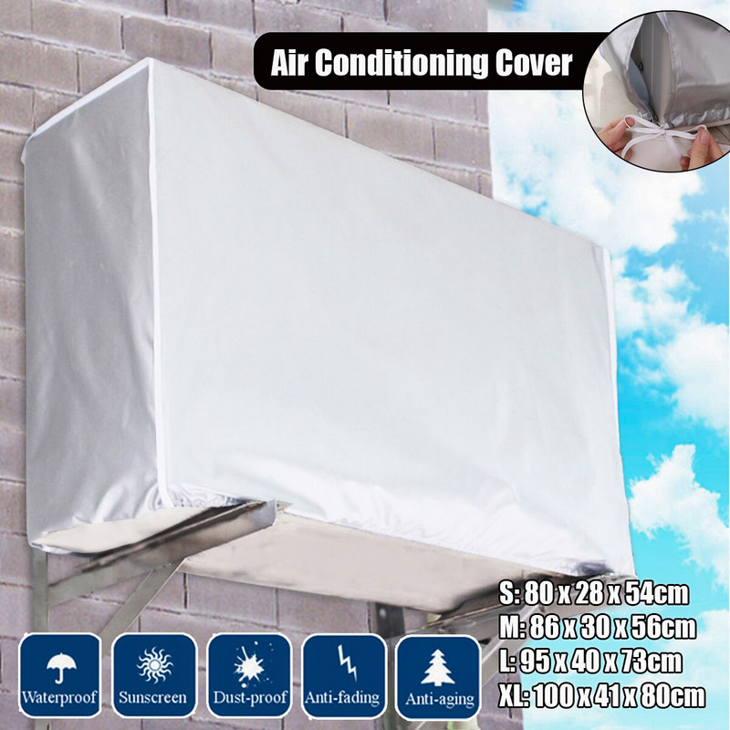 Vonkajšie kryty na klimatizáciu, vodotesné kryty na prach, umývacie, protiprachové, protisnehové čistiace vrecko, odolné voči dažďu a slnečnému žiareniu
