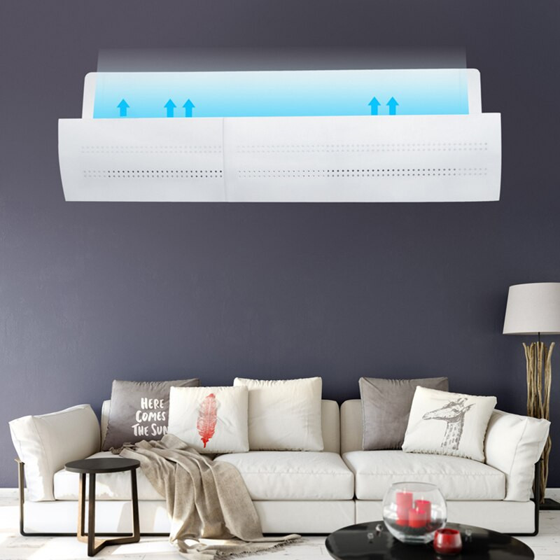 Domáci nastaviteľný kryt klimatizácie, čelné sklo, prepážka klimatizácie, smerovka proti vetru, mesačný priamy štít proti vetru, nový