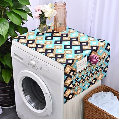 Retro Boho Paisley Vintage kvetinový bavlnený ľanový univerzálny kryt na mikrovlnnú rúru s kosoštvorcovým geometrickým vzorom, kryt na elektrickú rúru