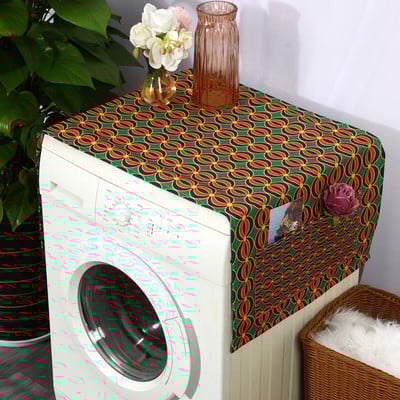 Retro Boho Paisley Vintage kvetinový bavlnený ľanový univerzálny kryt na mikrovlnnú rúru s kosoštvorcovým geometrickým vzorom, kryt na elektrickú rúru