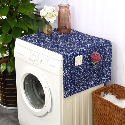 Retro Boho Paisley Vintage kvetinový bavlnený ľanový univerzálny kryt na mikrovlnnú rúru s kosoštvorcovým geometrickým vzorom, kryt na elektrickú rúru