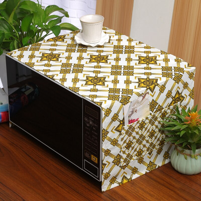 Retro Boho Paisley Vintage kvetinový bavlnený ľanový univerzálny kryt na mikrovlnnú rúru s kosoštvorcovým geometrickým vzorom, kryt na elektrickú rúru