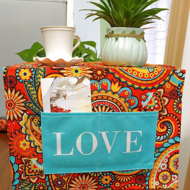 Retro Boho Paisley Vintage kvetinový bavlnený ľanový univerzálny kryt na mikrovlnnú rúru s kosoštvorcovým geometrickým vzorom, kryt na elektrickú rúru