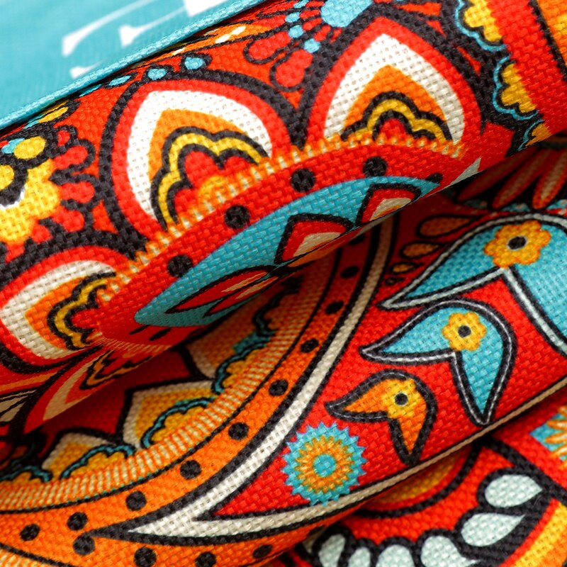 Retro Boho Paisley Vintage kvetinový bavlnený ľanový univerzálny kryt na mikrovlnnú rúru s kosoštvorcovým geometrickým vzorom, kryt na elektrickú rúru