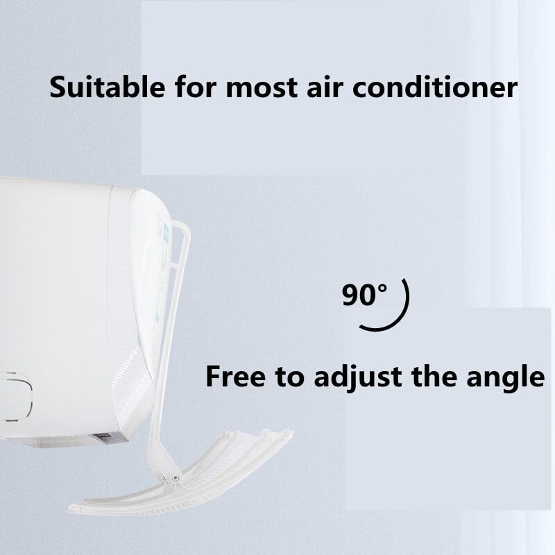 Aparat de aer condiționat Deflector de vânt Reglabil din plastic Aer condiționat Protecție anti-suflare directă Parbriz de aer acasă Deflector răcit