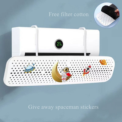 Deflektor pre domácu klimatizáciu, nastaviteľný, škálovateľný, závesný, čelné sklo klimatizácie, proti priamemu fúkaniu