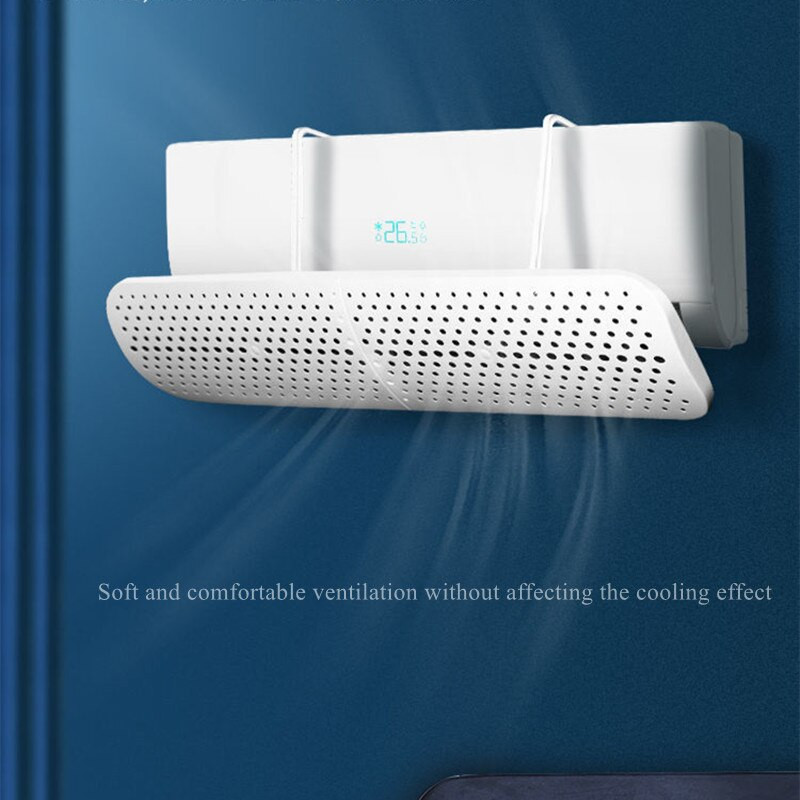 Deflektor pre domácu klimatizáciu, nastaviteľný, škálovateľný, závesný, čelné sklo klimatizácie, proti priamemu fúkaniu