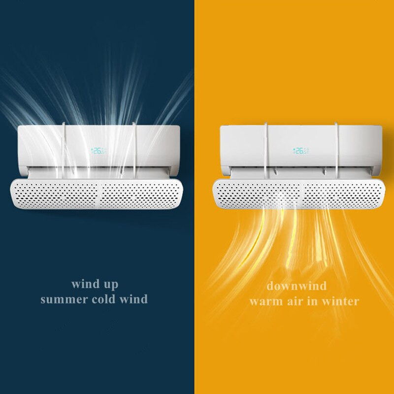 Deflektor pre domácu klimatizáciu, nastaviteľný, škálovateľný, závesný, čelné sklo klimatizácie, proti priamemu fúkaniu