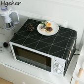 Geometrické kryty na mikrovlnné rúry, olejotesné, prachotesné, s bočnými vreckami, moderný severský univerzálny ochranný kryt do domácnosti s rozmermi 30 x 90 cm