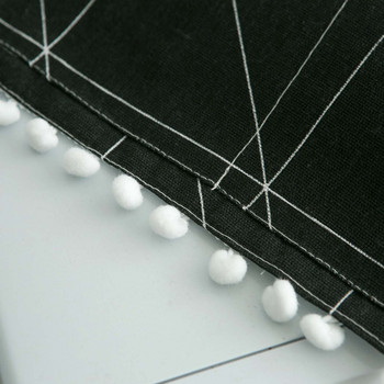 Γεωμετρικά καλύμματα φούρνου μικροκυμάτων Αδιάβροχο με κάλυμμα σκόνης Πλαϊνές τσέπες Μοντέρνα σκανδιναβικά για όλες τις χρήσεις 30x90cm Προστατευτικό Οικιακό κάλυμμα