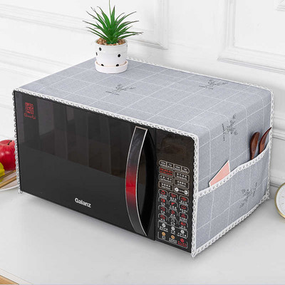 Kryty na kuchynské mikrovlnné rúry, ochranné kryty na prach s úložným vreckom, kryt na rúru, bytové dekorácie, kuchynské doplnky