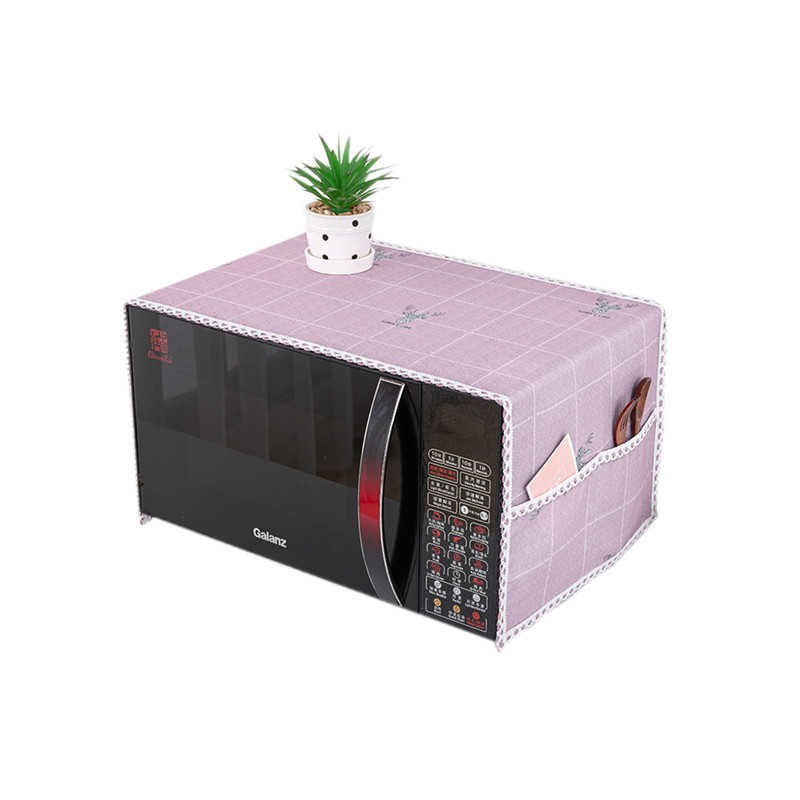 Kryty na kuchynské mikrovlnné rúry, ochranné kryty na prach s úložným vreckom, kryt na rúru, bytové dekorácie, kuchynské doplnky