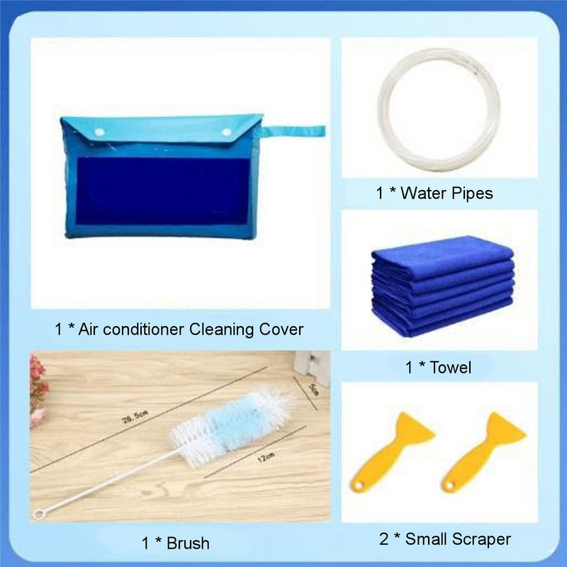 Oro kondicionierius, vandeniui atsparus Oksfordo audinio dangtelio maišelių rinkinys plovimo įrankis, montuojamas ant sienos, valymo apsauginis nuo dulkių maišelio valymo įrankis
