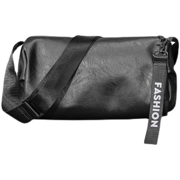 Pánska kožená taška s dlhou rukoväťou a zapínaním na zips