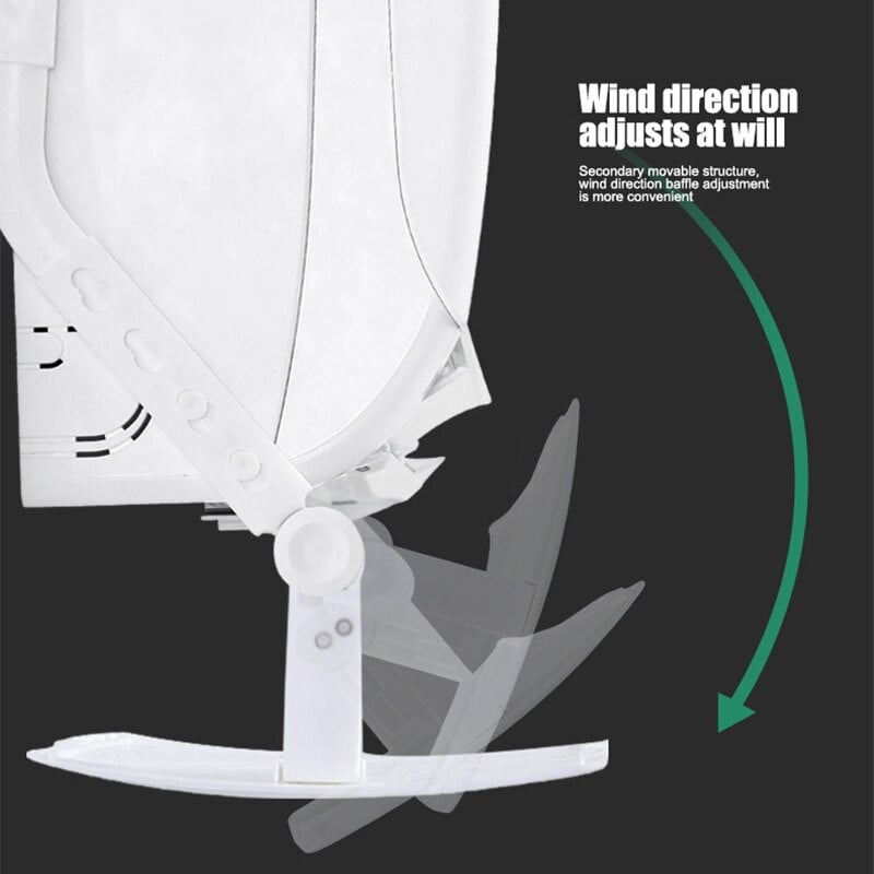 Deflektor na klimatizáciu, teleskopický, nastaviteľný uhol, jednoduchá inštalácia, vetruodolný kryt klimatizácie, plastový závesný kryt J99