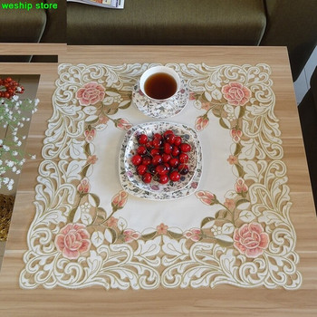 Σειρά ροδακινί τριαντάφυλλο Rural cloth art Κινέζικο κέντημα 60*60cm Κάλυμμα σκόνης φούρνου μικροκυμάτων Το τραπεζομάντιλο Κάλυμμα πετσέτα