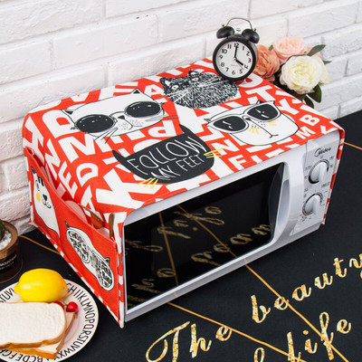 Severský štýl Bavlna a konope pes mačka Kryt do mikrovlnnej rúry Cobertura para beterraba Cubierta de polvo para horno