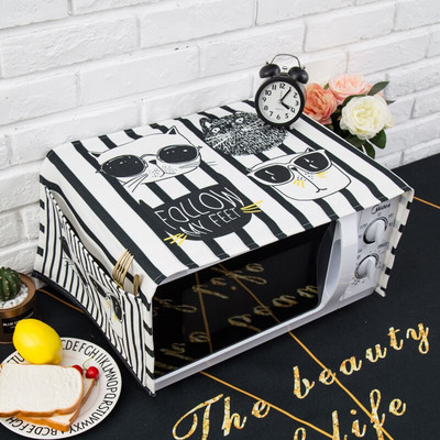 Severský štýl Bavlna a konope pes mačka Kryt do mikrovlnnej rúry Cobertura para beterraba Cubierta de polvo para horno