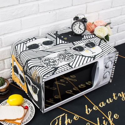 Severský štýl Bavlna a konope pes mačka Kryt do mikrovlnnej rúry Cobertura para beterraba Cubierta de polvo para horno