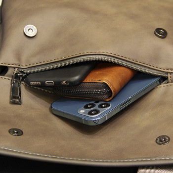 Нов модел мъжка чанта за рамо от еко кожа