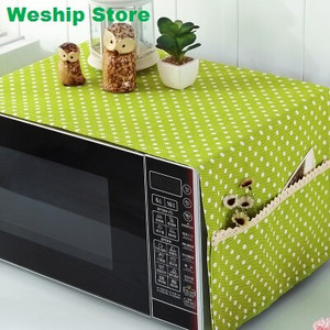 Noul capac de praf pentru cuptorul cu microunde de înaltă calitate Scutul pentru cuptor Artă din pânză Stil rural Cinci tipuri diferite cu pungă de conținut magazin