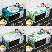 Nordijski stil Pamuk i zeleno lišće konoplje Pokrivač za mikrovalnu pećnicu Cobertura para beterraba Cubierta de polvo para horno