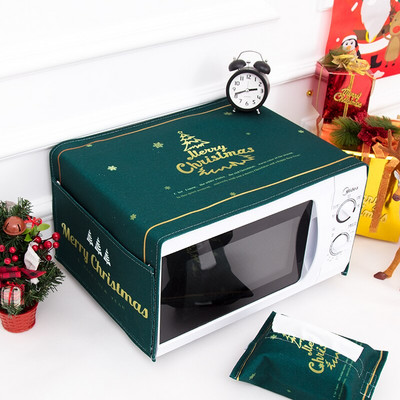 Severský štýl Vianočná mriežka z bavlny a konope Kryt proti prachu do mikrovlnnej rúry Cobertura para beterraba Cubierta de polvo para horno