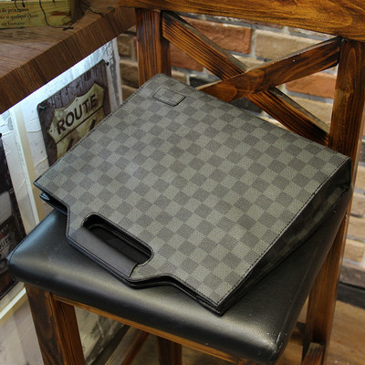 Pánska kockovaná eko kožená taška