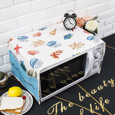 Severský štýl Žirafa z bavlny a konope Protiprachový kryt mikrovlnnej rúry Cobertura para beterraba Cubierta de polvo para horno