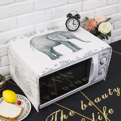 Severský štýl Žirafa z bavlny a konope Protiprachový kryt mikrovlnnej rúry Cobertura para beterraba Cubierta de polvo para horno