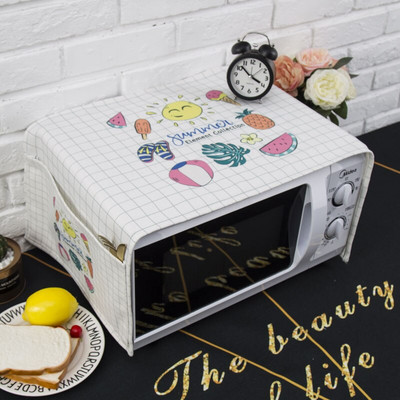 Severský štýl Žirafa z bavlny a konope Protiprachový kryt mikrovlnnej rúry Cobertura para beterraba Cubierta de polvo para horno