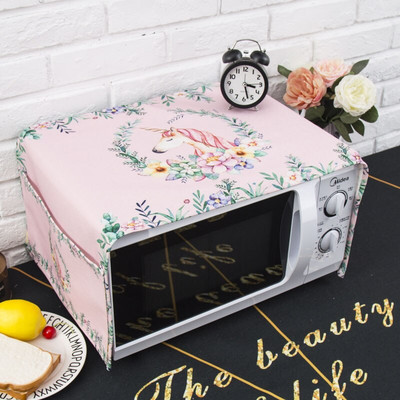 Severský štýl Žirafa z bavlny a konope Protiprachový kryt mikrovlnnej rúry Cobertura para beterraba Cubierta de polvo para horno