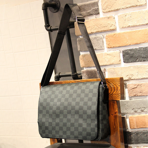 Pánska ležérna kockovaná taška cez rameno