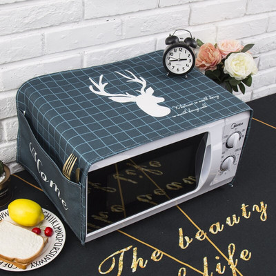 Šiaurės stiliaus medvilnės ir kanapių elniai Mikrobangų krosnelės dulkių dangtelis Cobertura para beterraba Cubierta de polvo para horno