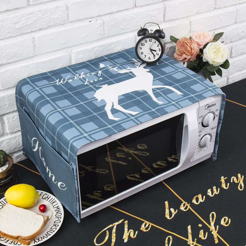 Šiaurės stiliaus medvilnės ir kanapių elniai Mikrobangų krosnelės dulkių dangtelis Cobertura para beterraba Cubierta de polvo para horno