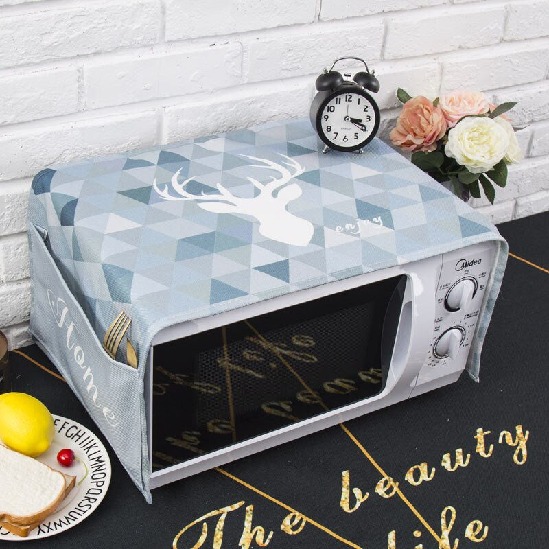 Šiaurės stiliaus medvilnės ir kanapių elniai Mikrobangų krosnelės dulkių dangtelis Cobertura para beterraba Cubierta de polvo para horno