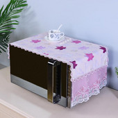 35x96CM Prachový kryt na mikrovlnnú rúru s úložnými vreckami Multifunkčná vrchná utierka na mikrovlnnú rúru